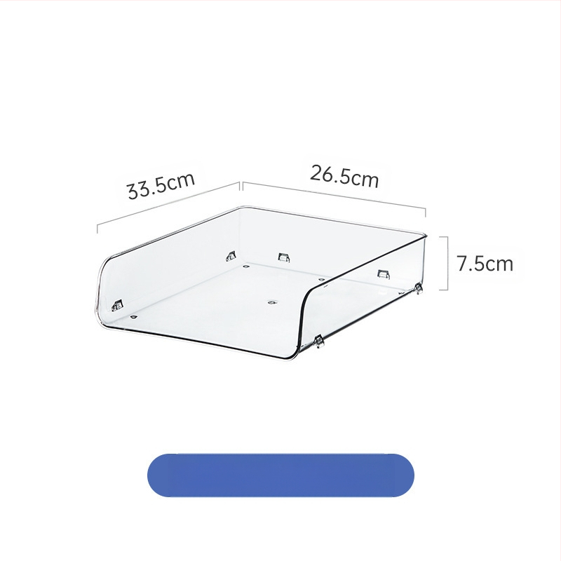 Könyvespolc akril asztali átlátszó könyvespolc állvány irodai irattartó asztali könyvtároló doboz állvány