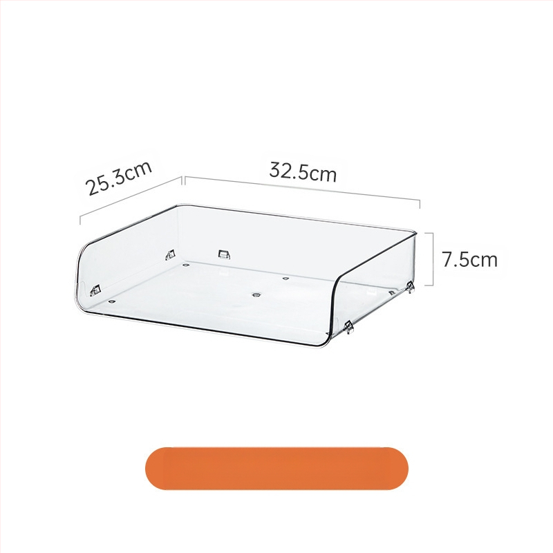 Könyvespolc akril asztali átlátszó könyvespolc állvány irodai irattartó asztali könyvtároló doboz állvány