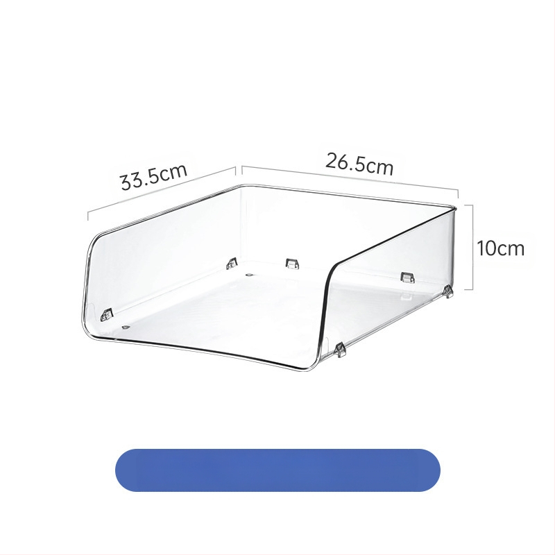 Könyvespolc akril asztali átlátszó könyvespolc állvány irodai irattartó asztali könyvtároló doboz állvány