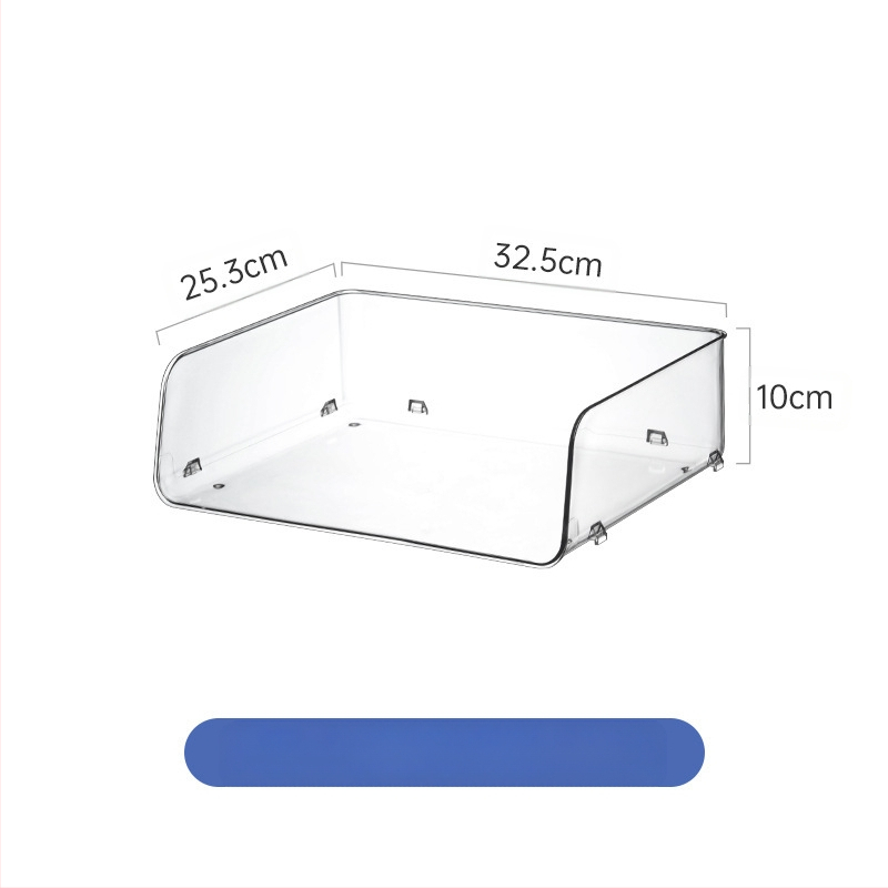 Könyvespolc akril asztali átlátszó könyvespolc állvány irodai irattartó asztali könyvtároló doboz állvány