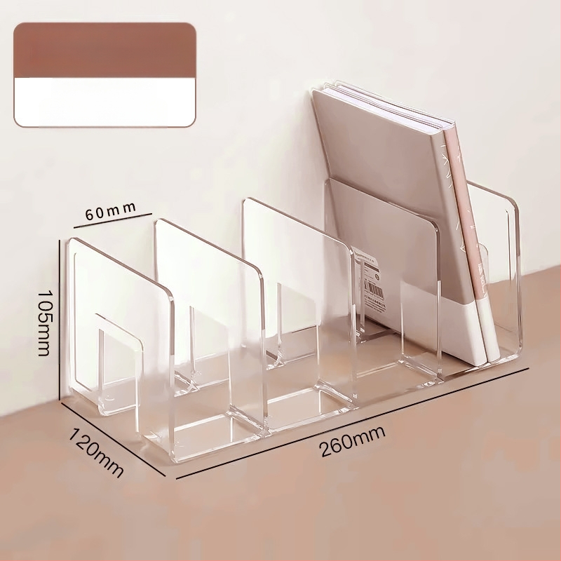 Könyvesállvány, olvasóállvány, könyvcsipesz, asztali könyvespolc, asztali fix könyvtároló állvány, elválasztó, átlátszó akril