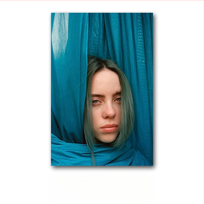 Aliexpressi piiriülene Billie Eilishi kuulsuste plakat, Billie Eilishi Euroopa ja Ameerika tegelaskujude magamistoa ja elutoa seinapilt