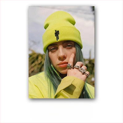 Aliexpressi piiriülene Billie Eilishi kuulsuste plakat, Billie Eilishi Euroopa ja Ameerika tegelaskujude magamistoa ja elutoa seinapilt