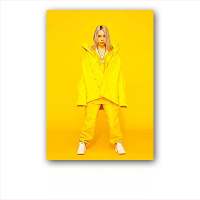 Aliexpressi piiriülene Billie Eilishi kuulsuste plakat, Billie Eilishi Euroopa ja Ameerika tegelaskujude magamistoa ja elutoa seinapilt