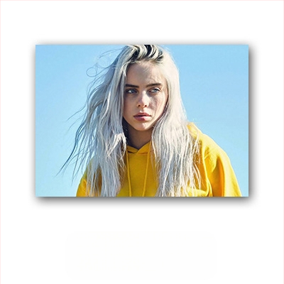 Aliexpressi piiriülene Billie Eilishi kuulsuste plakat, Billie Eilishi Euroopa ja Ameerika tegelaskujude magamistoa ja elutoa seinapilt