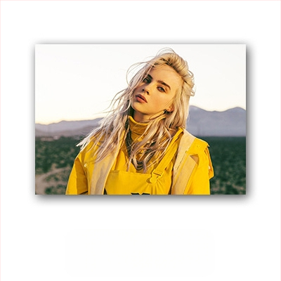 Aliexpressi piiriülene Billie Eilishi kuulsuste plakat, Billie Eilishi Euroopa ja Ameerika tegelaskujude magamistoa ja elutoa seinapilt