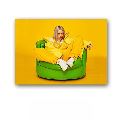 Aliexpressi piiriülene Billie Eilishi kuulsuste plakat, Billie Eilishi Euroopa ja Ameerika tegelaskujude magamistoa ja elutoa seinapilt