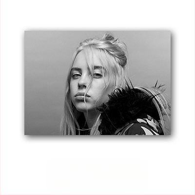 Aliexpressi piiriülene Billie Eilishi kuulsuste plakat, Billie Eilishi Euroopa ja Ameerika tegelaskujude magamistoa ja elutoa seinapilt