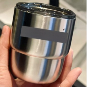 Užsienio prekybos tiekimas 304 nerūdijančio plieno laiptelių puodelis spalvotas sulčių kavos puodelis lauko dvigubai izoliuotas burnos puodelis