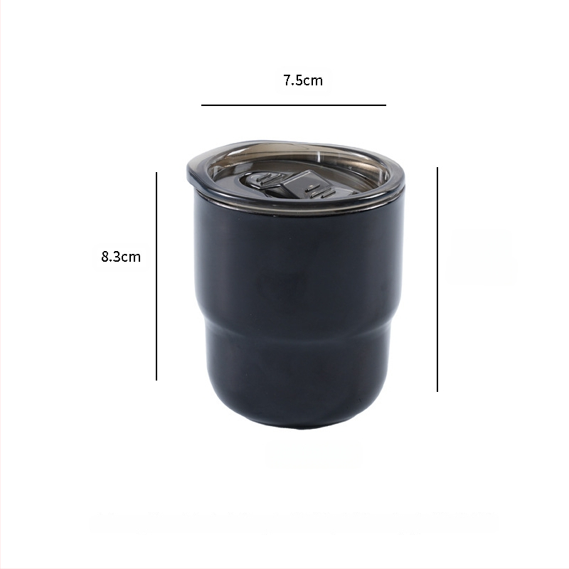 Užsienio prekybos tiekimas 304 nerūdijančio plieno laiptelių puodelis spalvotas sulčių kavos puodelis lauko dvigubai izoliuotas burnos puodelis