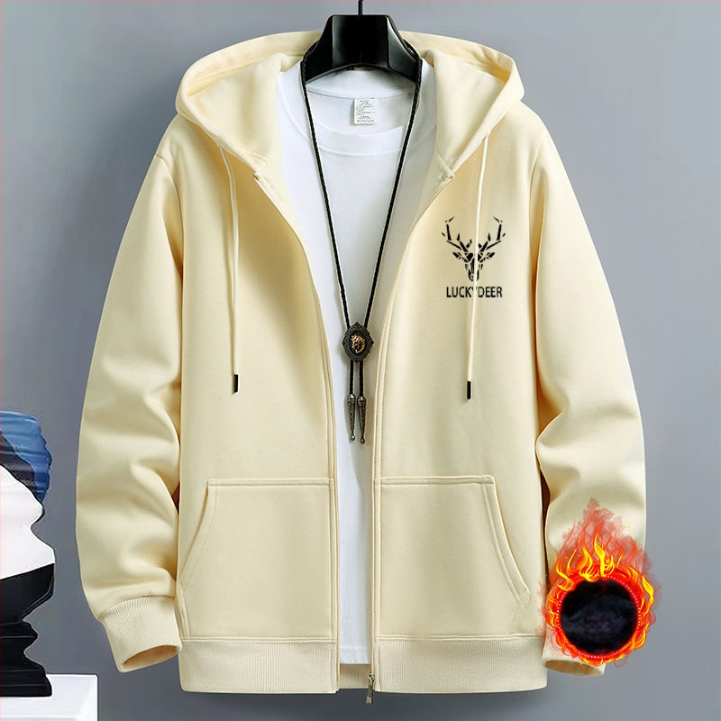 Meeste kardigan-kampsun, kevad- ja sügisene Ameerika moebränd, kapuutsiga paaride top, lahtised spordilukuga jakid, piiriülene pluss-suuruses