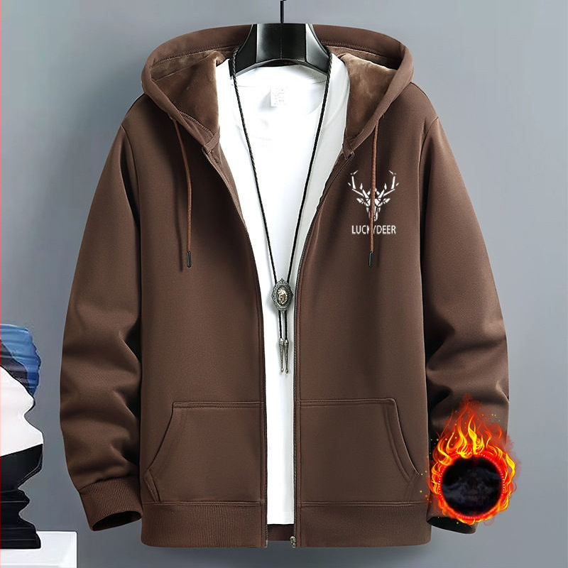 Meeste kardigan-kampsun, kevad- ja sügisene Ameerika moebränd, kapuutsiga paaride top, lahtised spordilukuga jakid, piiriülene pluss-suuruses