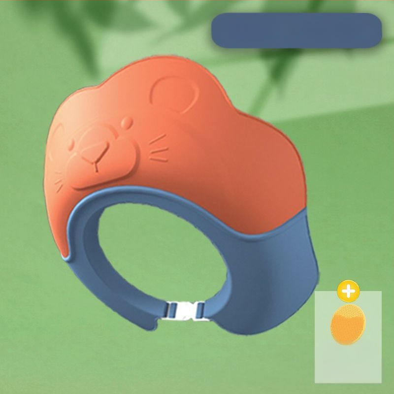 Bērnu šampūna artefakts, bērnu ūdens aiztures vāciņš, bērnu vannas dušas vāciņš, bērnu matu mazgāšana, ūdensizturīgs ausu aizsargs, ūdens vāciņš