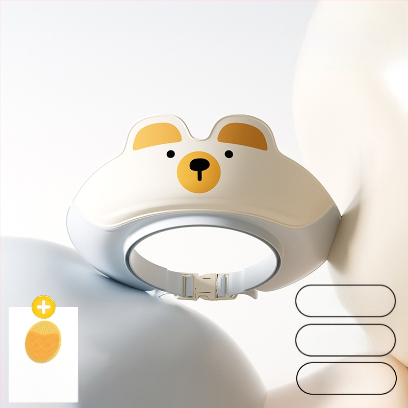 Bērnu šampūna artefakts, bērnu ūdens aiztures vāciņš, bērnu vannas dušas vāciņš, bērnu matu mazgāšana, ūdensizturīgs ausu aizsargs, ūdens vāciņš