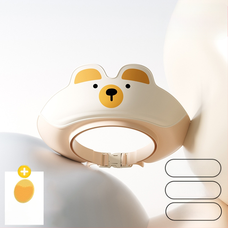 Bērnu šampūna artefakts, bērnu ūdens aiztures vāciņš, bērnu vannas dušas vāciņš, bērnu matu mazgāšana, ūdensizturīgs ausu aizsargs, ūdens vāciņš