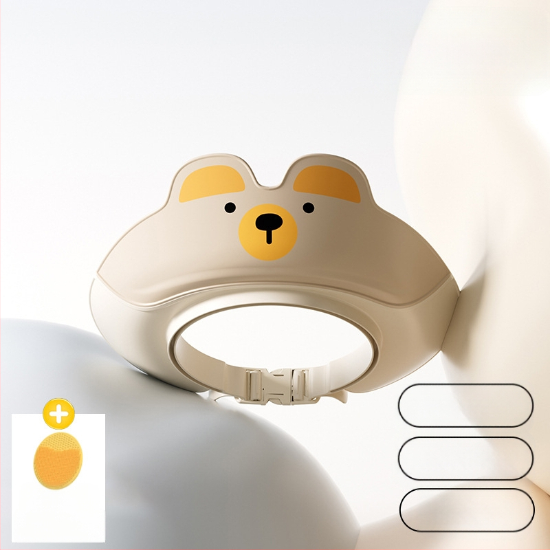 Bērnu šampūna artefakts, bērnu ūdens aiztures vāciņš, bērnu vannas dušas vāciņš, bērnu matu mazgāšana, ūdensizturīgs ausu aizsargs, ūdens vāciņš