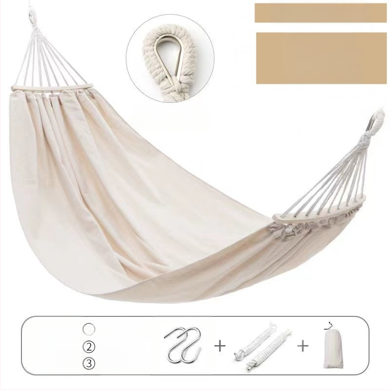 Hamac balansoar exterior, îngroșat, interior, single dublu, dormitor studențesc, dormitor pentru adulți, scaun suspendat din pânză anti-răsturnare