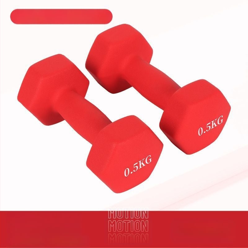 Kuusnurkne hantliga naiste fitness majapidamispuhas rauast ülikond laste meeste kombineeritud varustus väike hantli raskusjõud