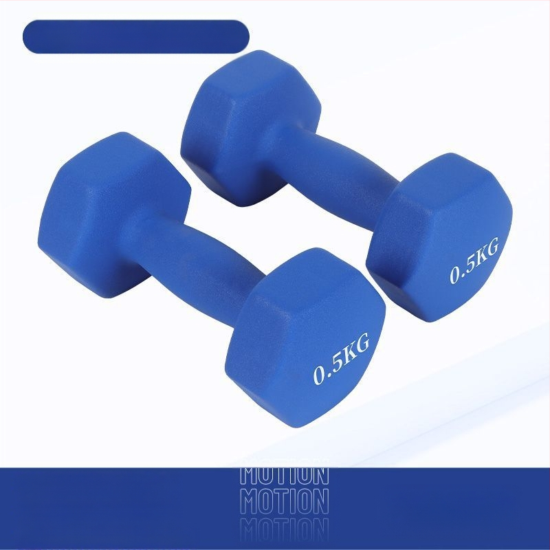 Kuusnurkne hantliga naiste fitness majapidamispuhas rauast ülikond laste meeste kombineeritud varustus väike hantli raskusjõud