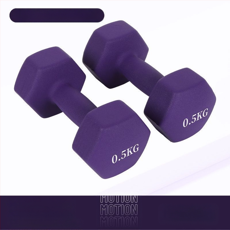 Kuusnurkne hantliga naiste fitness majapidamispuhas rauast ülikond laste meeste kombineeritud varustus väike hantli raskusjõud