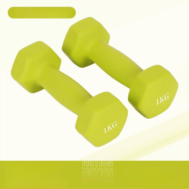 Kuusnurkne hantliga naiste fitness majapidamispuhas rauast ülikond laste meeste kombineeritud varustus väike hantli raskusjõud