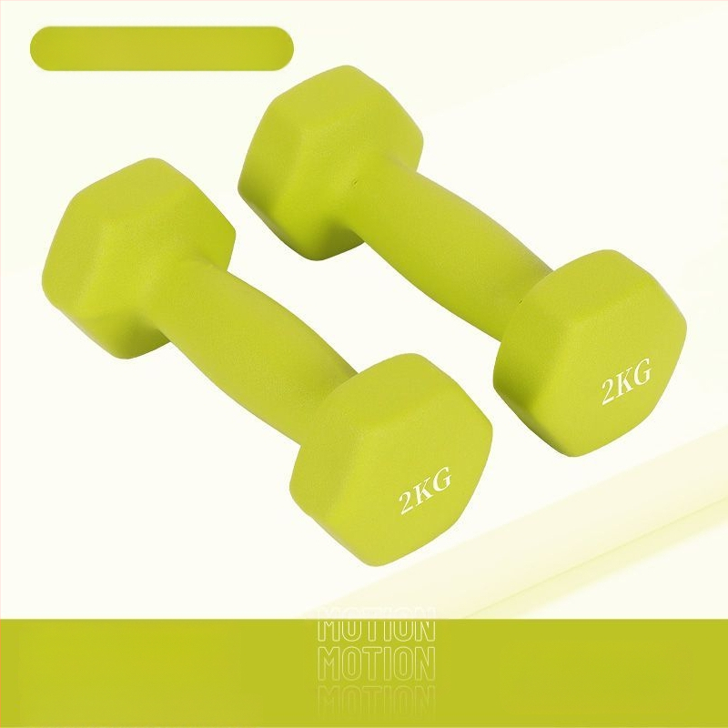 Kuusnurkne hantliga naiste fitness majapidamispuhas rauast ülikond laste meeste kombineeritud varustus väike hantli raskusjõud