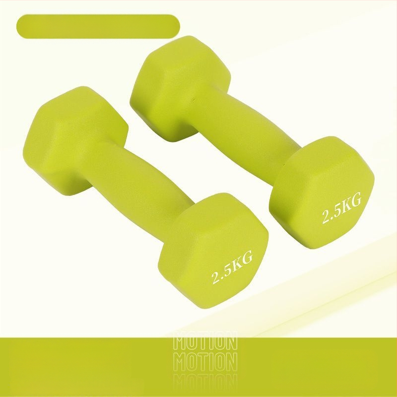 Kuusnurkne hantliga naiste fitness majapidamispuhas rauast ülikond laste meeste kombineeritud varustus väike hantli raskusjõud