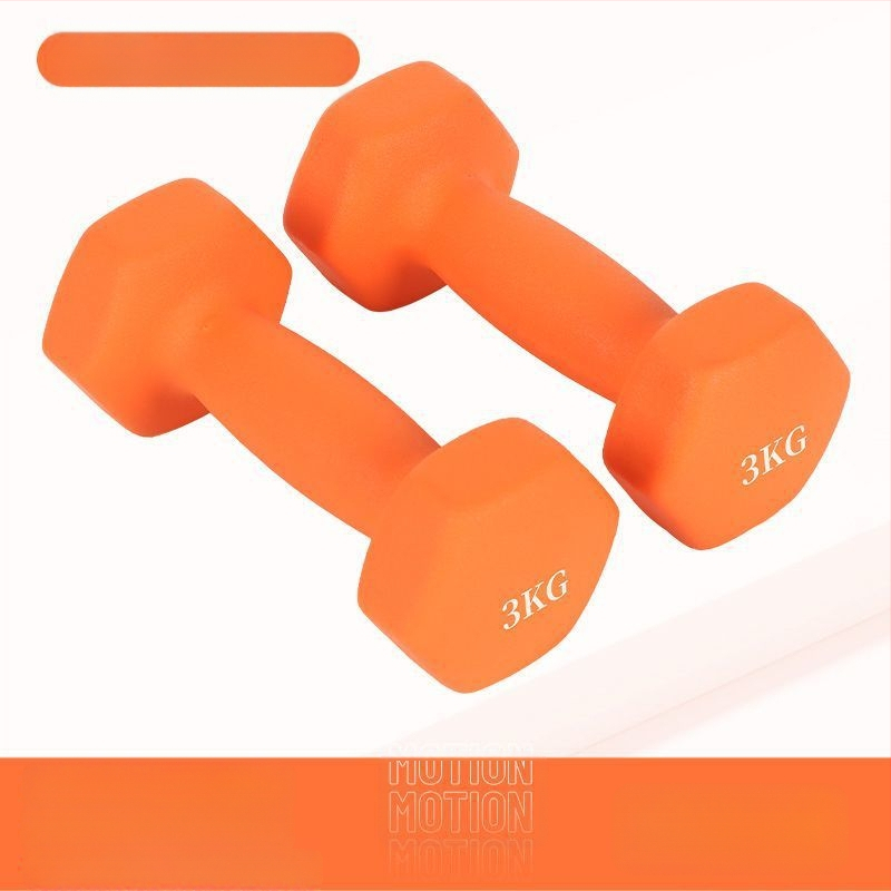 Kuusnurkne hantliga naiste fitness majapidamispuhas rauast ülikond laste meeste kombineeritud varustus väike hantli raskusjõud