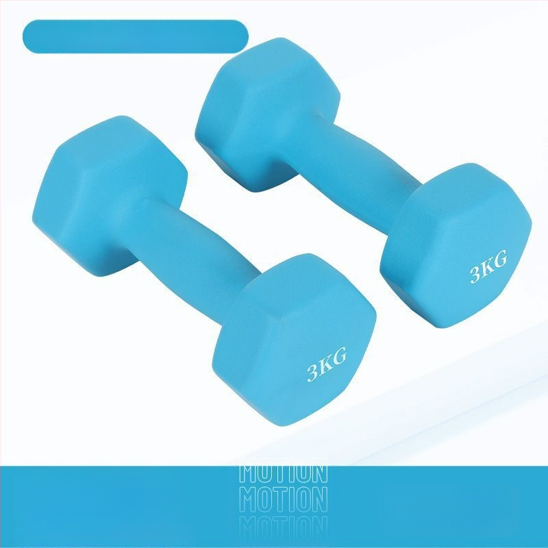 Kuusnurkne hantliga naiste fitness majapidamispuhas rauast ülikond laste meeste kombineeritud varustus väike hantli raskusjõud