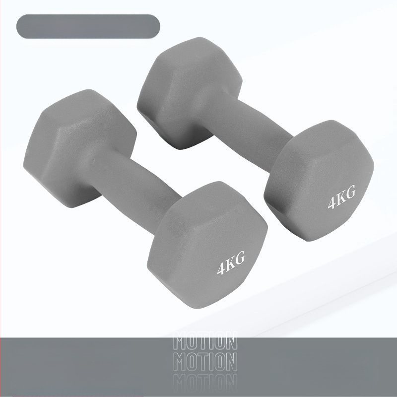 Kuusnurkne hantliga naiste fitness majapidamispuhas rauast ülikond laste meeste kombineeritud varustus väike hantli raskusjõud