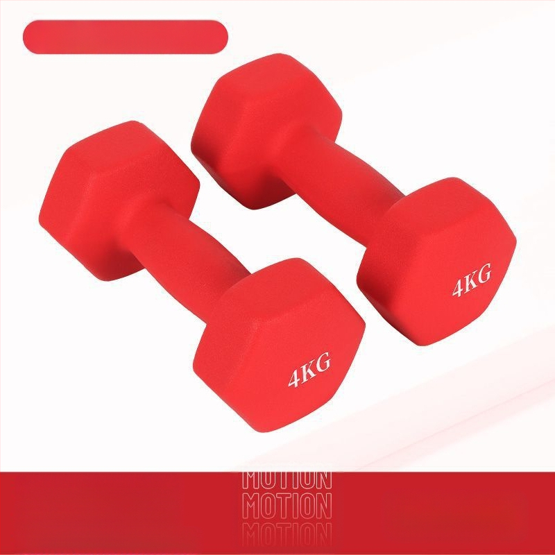 Kuusnurkne hantliga naiste fitness majapidamispuhas rauast ülikond laste meeste kombineeritud varustus väike hantli raskusjõud