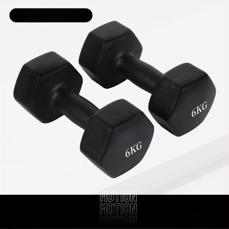 Kuusnurkne hantliga naiste fitness majapidamispuhas rauast ülikond laste meeste kombineeritud varustus väike hantli raskusjõud