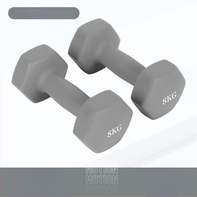 Kuusnurkne hantliga naiste fitness majapidamispuhas rauast ülikond laste meeste kombineeritud varustus väike hantli raskusjõud