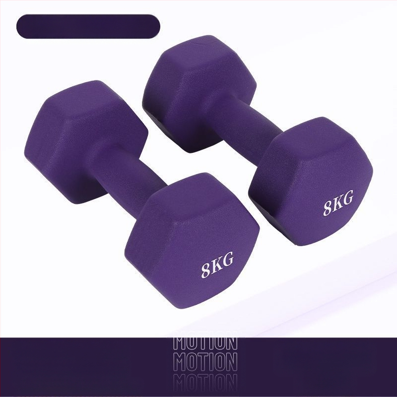 Kuusnurkne hantliga naiste fitness majapidamispuhas rauast ülikond laste meeste kombineeritud varustus väike hantli raskusjõud