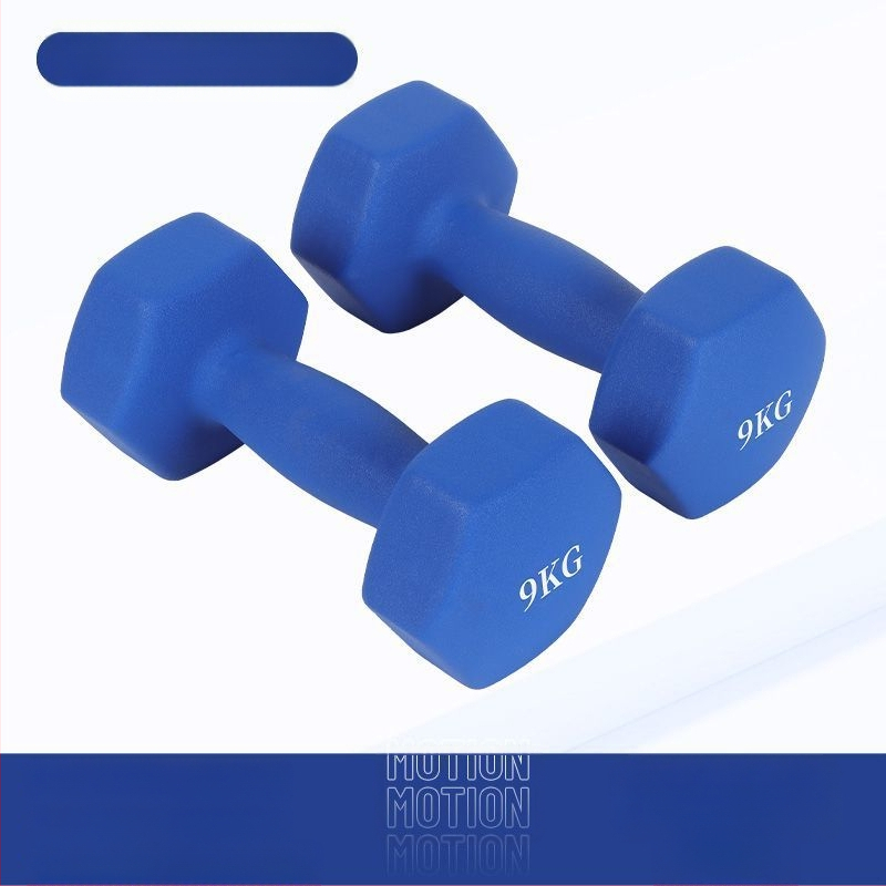 Kuusnurkne hantliga naiste fitness majapidamispuhas rauast ülikond laste meeste kombineeritud varustus väike hantli raskusjõud