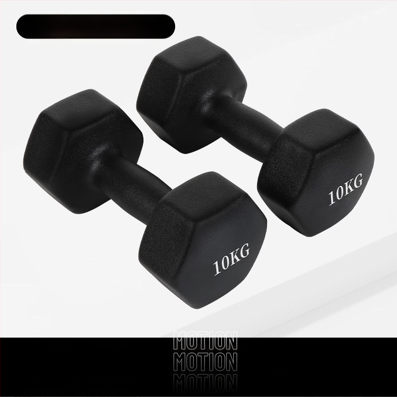 Kuusnurkne hantliga naiste fitness majapidamispuhas rauast ülikond laste meeste kombineeritud varustus väike hantli raskusjõud