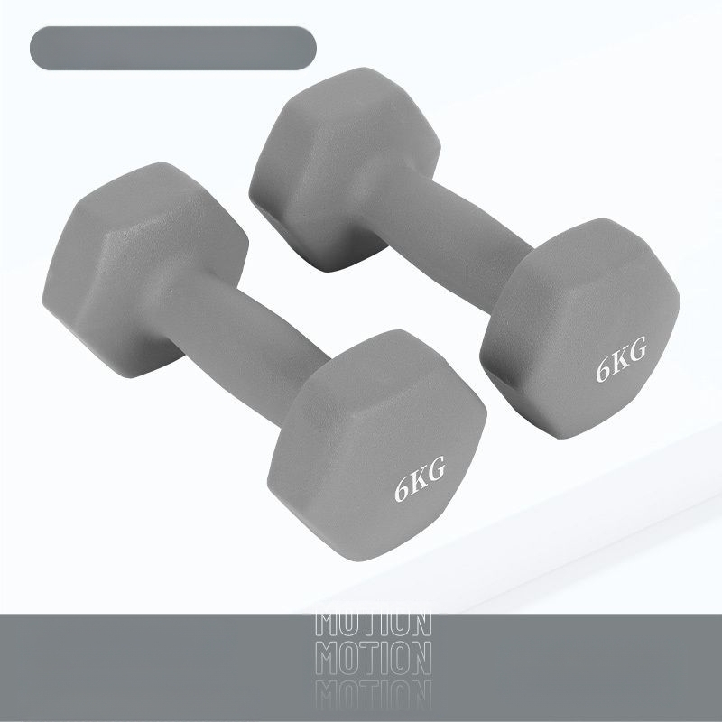 Kuusnurkne hantliga naiste fitness majapidamispuhas rauast ülikond laste meeste kombineeritud varustus väike hantli raskusjõud