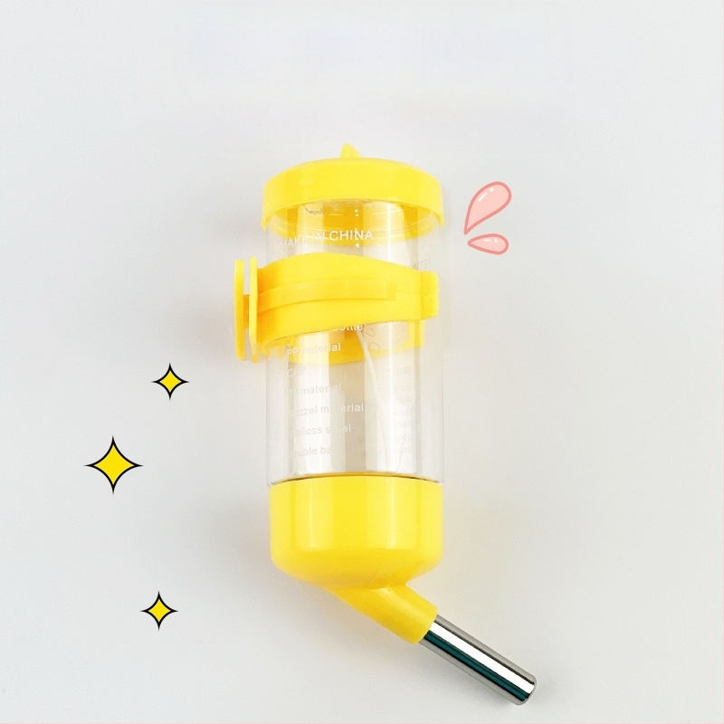 Доставки за хамстери, дозатор за вода с топка, водоустойчива хранилка за вода, дозатор за вода, малък размер, чайник за пиене със златна мечка