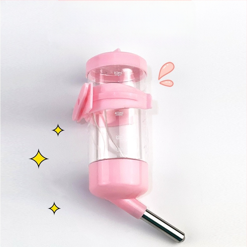 Доставки за хамстери, дозатор за вода с топка, водоустойчива хранилка за вода, дозатор за вода, малък размер, чайник за пиене със златна мечка