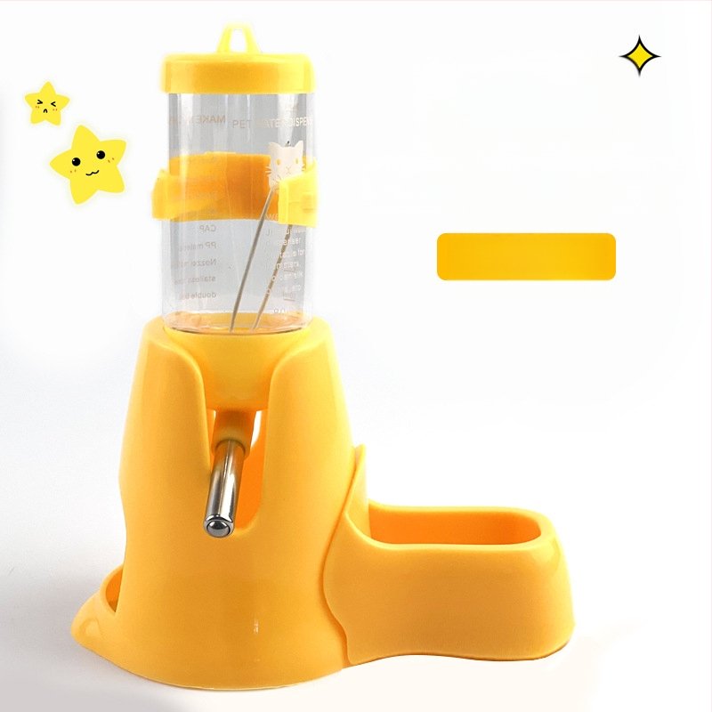 Доставки за хамстери, дозатор за вода с топка, водоустойчива хранилка за вода, дозатор за вода, малък размер, чайник за пиене със златна мечка