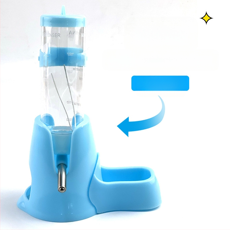 Доставки за хамстери, дозатор за вода с топка, водоустойчива хранилка за вода, дозатор за вода, малък размер, чайник за пиене със златна мечка