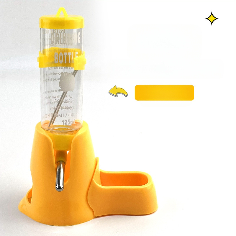 Доставки за хамстери, дозатор за вода с топка, водоустойчива хранилка за вода, дозатор за вода, малък размер, чайник за пиене със златна мечка