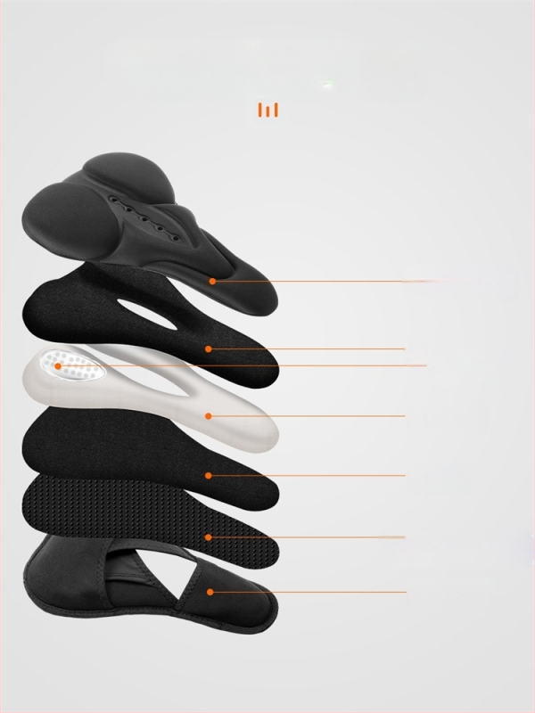 Κάλυμμα μαξιλαριού καθίσματος ποδηλάτου West Rider από σιλικόνη, απορροφητικό κραδασμών, υψηλής ελαστικότητας, κάλυμμα σέλας για ποδήλατο βουνού, εξοπλισμό ποδηλασίας για άνδρες