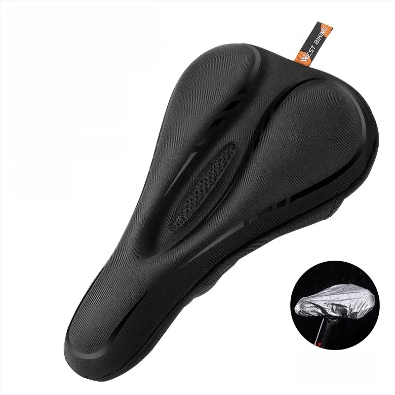 Κάλυμμα μαξιλαριού καθίσματος ποδηλάτου West Rider από σιλικόνη, απορροφητικό κραδασμών, υψηλής ελαστικότητας, κάλυμμα σέλας για ποδήλατο βουνού, εξοπλισμό ποδηλασίας για άνδρες