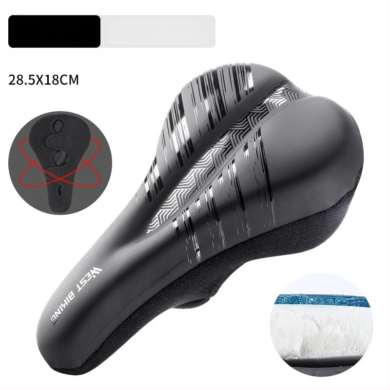 Κάλυμμα μαξιλαριού καθίσματος ποδηλάτου West Rider από σιλικόνη, απορροφητικό κραδασμών, υψηλής ελαστικότητας, κάλυμμα σέλας για ποδήλατο βουνού, εξοπλισμό ποδηλασίας για άνδρες