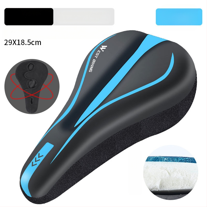 Κάλυμμα μαξιλαριού καθίσματος ποδηλάτου West Rider από σιλικόνη, απορροφητικό κραδασμών, υψηλής ελαστικότητας, κάλυμμα σέλας για ποδήλατο βουνού, εξοπλισμό ποδηλασίας για άνδρες