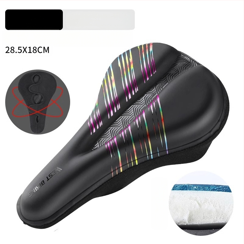 Κάλυμμα μαξιλαριού καθίσματος ποδηλάτου West Rider από σιλικόνη, απορροφητικό κραδασμών, υψηλής ελαστικότητας, κάλυμμα σέλας για ποδήλατο βουνού, εξοπλισμό ποδηλασίας για άνδρες