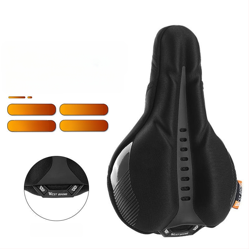 Κάλυμμα μαξιλαριού καθίσματος ποδηλάτου West Rider από σιλικόνη, απορροφητικό κραδασμών, υψηλής ελαστικότητας, κάλυμμα σέλας για ποδήλατο βουνού, εξοπλισμό ποδηλασίας για άνδρες