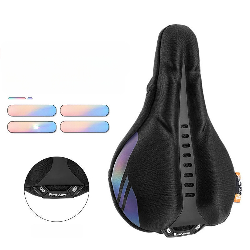 Κάλυμμα μαξιλαριού καθίσματος ποδηλάτου West Rider από σιλικόνη, απορροφητικό κραδασμών, υψηλής ελαστικότητας, κάλυμμα σέλας για ποδήλατο βουνού, εξοπλισμό ποδηλασίας για άνδρες