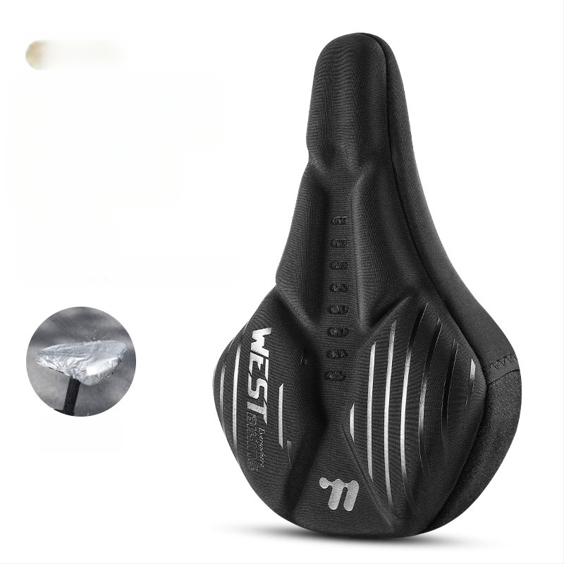 Κάλυμμα μαξιλαριού καθίσματος ποδηλάτου West Rider από σιλικόνη, απορροφητικό κραδασμών, υψηλής ελαστικότητας, κάλυμμα σέλας για ποδήλατο βουνού, εξοπλισμό ποδηλασίας για άνδρες